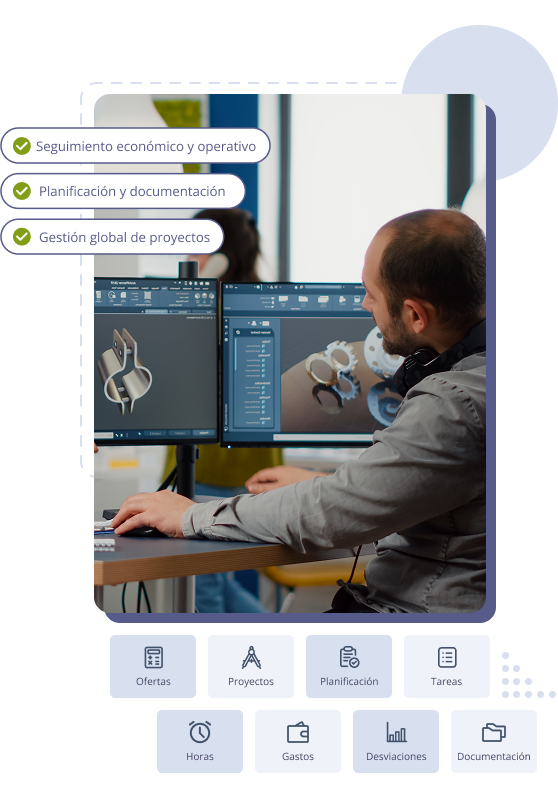 Funcionalidades del ERP para el sector ingeniería y proyectos