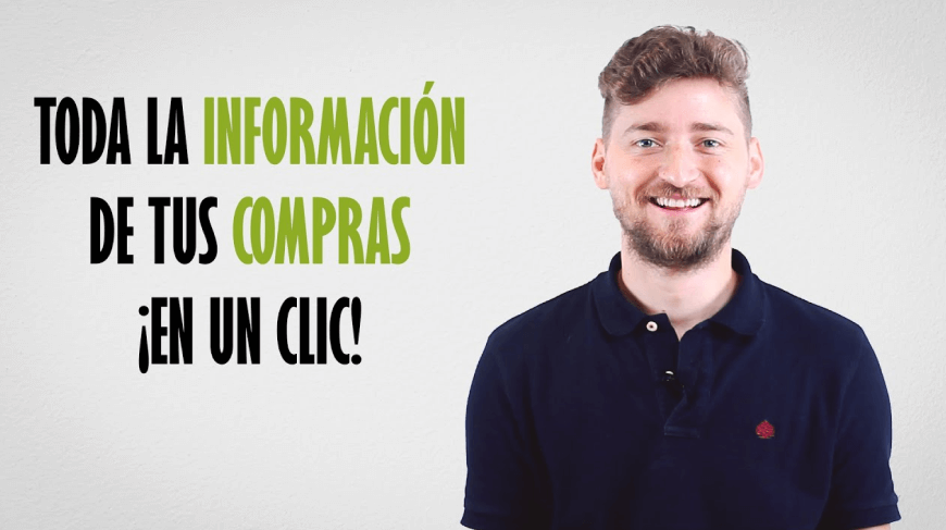 Vídeo explicativo de toda la información de tus compras en un clic